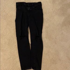 American Eagle black ripped jeans